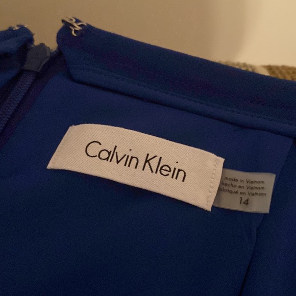 CALVIN KLEIN BLUE SKIRT - Picture 2 of 3